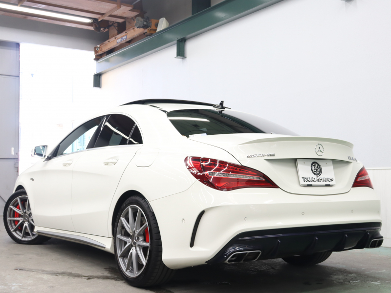 AMG CLAクラス CLA45 4MATIC AMGｱﾄﾞﾊﾞﾝｽﾄﾞ＆ ﾚｰﾀﾞｰSP　黒革 ｼｰﾄﾋｰﾀｰ 純正HDDﾅﾋﾞTV harman/kardon Bluetooth Carplay Bｶﾒﾗ LEDﾍｯﾄﾞﾗｲﾄ AMGｻｽﾍﾟﾝｼｮﾝ AMG強化ﾌﾞﾚｰｷ AMGﾊﾟﾌｫﾏﾝｽｽﾃｱﾘﾝｸﾞ AMGｴｱﾛ&AMG18AW　2年保証付