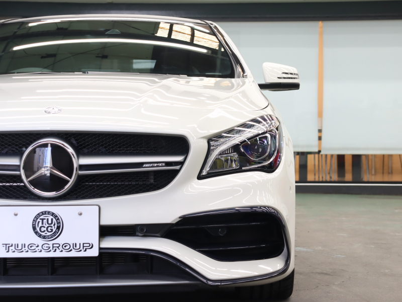 AMG CLAクラス CLA45 4MATIC AMGｱﾄﾞﾊﾞﾝｽﾄﾞ＆ ﾚｰﾀﾞｰSP　黒革 ｼｰﾄﾋｰﾀｰ 純正HDDﾅﾋﾞTV harman/kardon Bluetooth Carplay Bｶﾒﾗ LEDﾍｯﾄﾞﾗｲﾄ AMGｻｽﾍﾟﾝｼｮﾝ AMG強化ﾌﾞﾚｰｷ AMGﾊﾟﾌｫﾏﾝｽｽﾃｱﾘﾝｸﾞ AMGｴｱﾛ&AMG18AW　2年保証付