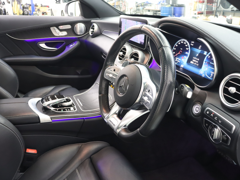 AMG Cクラス C43 4MATIC ﾅｲﾄ&ﾚｰﾀﾞｰSP　後期 黒革 純正ﾅﾋﾞTV ﾌﾞﾙﾒｽﾀｰS ﾍｯﾄﾞｱｯﾌﾟD Bｶﾒﾗ 自動ﾃｰﾙｹﾞｰﾄ&ﾌｯﾄﾄﾗﾝｸｵｰﾌﾟﾅｰ LEDﾍｯﾄﾞﾗｲﾄ AMGｴｱﾛ&19AW AMGｴｸﾞｿﾞｰｽﾄ　2年保証付