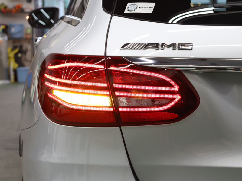 AMG Cクラス C43 4MATIC ﾅｲﾄ&ﾚｰﾀﾞｰSP　後期 黒革 純正ﾅﾋﾞTV ﾌﾞﾙﾒｽﾀｰS ﾍｯﾄﾞｱｯﾌﾟD Bｶﾒﾗ 自動ﾃｰﾙｹﾞｰﾄ&ﾌｯﾄﾄﾗﾝｸｵｰﾌﾟﾅｰ LEDﾍｯﾄﾞﾗｲﾄ AMGｴｱﾛ&19AW AMGｴｸﾞｿﾞｰｽﾄ　2年保証付