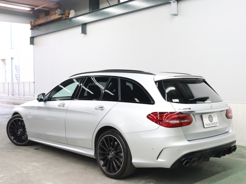 AMG Cクラス C43 4MATIC ﾅｲﾄ&ﾚｰﾀﾞｰSP　後期 黒革 純正ﾅﾋﾞTV ﾌﾞﾙﾒｽﾀｰS ﾍｯﾄﾞｱｯﾌﾟD Bｶﾒﾗ 自動ﾃｰﾙｹﾞｰﾄ&ﾌｯﾄﾄﾗﾝｸｵｰﾌﾟﾅｰ LEDﾍｯﾄﾞﾗｲﾄ AMGｴｱﾛ&19AW AMGｴｸﾞｿﾞｰｽﾄ　2年保証付