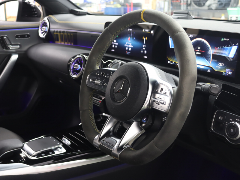 AMG Aクラス A45S 4MATIC+ Edition1 AMGｱﾄﾞﾊﾞﾝｽﾄﾞ&ﾊﾟﾌｫｰﾏﾝｽPKG　200台限定車 黒/灰革 ﾍﾞﾝﾁﾚｰﾀｰ 純正ﾅﾋﾞTV HUD 360ｶﾒﾗ ｱﾄﾞﾊﾞﾝｽﾄﾞｻｳﾝﾄﾞ LEDﾍｯﾄﾞﾗｲﾄ AMGﾊﾟﾌｫｰﾏﾝｽEX AMGﾊﾟﾌｫｰﾏﾝｽｼｰﾄ 専用ｲﾝﾃﾘｱﾄﾘﾑ 専用ｴｱﾛ＆19AW　2年保証