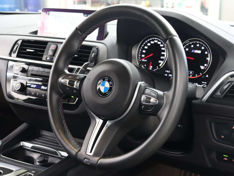 BMW Mシリーズ M2 ｺﾝﾍﾟﾃｨｼｮﾝ　1ｵﾅ 後期LCI ｺﾝﾌｫｰﾄA ｲﾝﾃﾘｼﾞｪﾝﾄS 黒革 純正Idriveﾅﾋﾞ harman/kardonｻｳﾝﾄﾞ Bｶﾒﾗ LEDﾍｯﾄﾞﾗｲﾄ Mｽﾎﾟｰﾂﾚｻﾞｰｽﾃｱﾘﾝｸﾞ Mｽﾎﾟｰﾂｴｷｿﾞｰｽﾄ Mﾌﾞﾚｰｷｷｬﾘﾊﾟｰ Mｴｱﾛ&19ｲﾝﾁAW　2年保証付