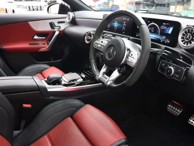 AMG CLAクラス CLA45S 4MATIC+ AMGｱﾄﾞﾊﾞﾝｽﾄﾞ&ﾊﾟﾌｫｰﾏﾝｽPKG　赤/黒革 ﾊﾟﾌｫｰﾏﾝｽｼｰﾄ ﾋｰﾀｰ＆ｸｰﾗｰ ﾊﾟﾉﾗﾏSR HDDﾅﾋﾞTV BTｵｰﾃﾞｨｵ 360ｶﾒﾗ HUD 自動Rｹﾞｰﾄ&ﾊﾝｽﾞﾌﾘｰA ｱﾄﾞﾊﾞﾝｽﾄﾞｽﾋﾟｰｶｰ 19AW ﾊﾟﾌｫｰﾏﾝｽEX　2年保証付