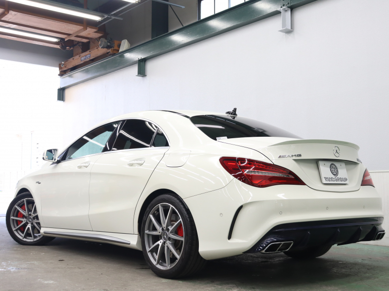 AMG CLAクラス CLA45 4MATIC AMGｱﾄﾞﾊﾞﾝｽﾄﾞ&ﾚｰﾀﾞｰSP　AMGﾊﾟﾌｫｰﾏﾝｽｼｰﾄ 黒革 ｼｰﾄﾋｰﾀｰ 純正HDDﾅﾋﾞTV Bluetooth Carplay Bｶﾒﾗ LEDﾊｲﾊﾟﾌｫｰﾏﾝｽﾍｯﾄﾞﾗｲﾄ AMGﾊﾟﾌｫｰﾏﾝｽEX AMGｻｽﾍﾟﾝｼｮﾝ  AMGｴｱﾛ&18ｲﾝﾁAW　2年保証付