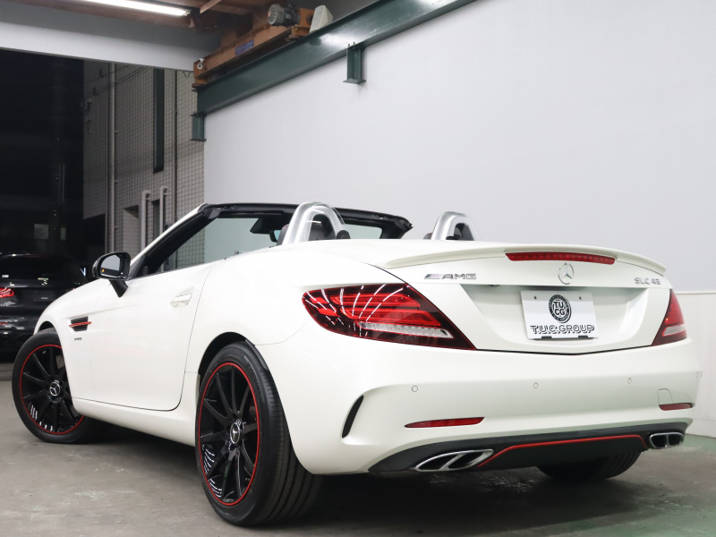 AMG SLC SLC43 ﾚｯﾄﾞｱｰﾄEdition ﾚｰﾀﾞｰSP　黒/銀革 ｴｱｽｶｰﾌ ﾋｰﾀｰ 純正ﾅﾋﾞTV Bｶﾒﾗ Carplay LEDｲﾝﾃﾘｼﾞｪﾝﾄﾗｲﾄ ﾚｯﾄﾞｱｸｾﾝﾄﾊﾟｰﾂ AMGｽﾎﾟｰﾂｻｽﾍﾟﾝｼｮﾝ AMGﾊﾟﾌｫｰﾏﾝｽｽﾃｱﾘﾝｸﾞ AMGｶｰﾎﾞﾝｲﾝﾃﾘｱ AMGｶｰﾎﾞﾝｴｱﾛ&18AW　2年保証付