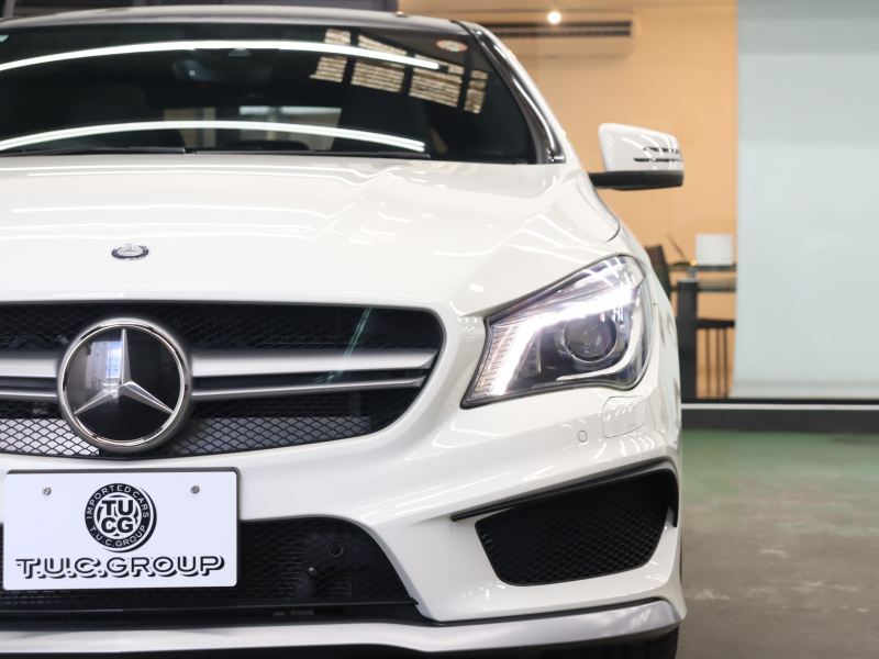 AMG CLAクラス CLA45 4MATIC ﾚｰﾀﾞｰSP　黒革 ｼｰﾄﾋｰﾀｰ 純正HDDﾅﾋﾞTV Bluetooth Bｶﾒﾗ LEDﾗｲﾄ AMGｻｽﾍﾟﾝｼｮﾝ AMG強化ﾌﾞﾚｰｷ AMGﾊﾟﾌｫｰﾏﾝｽｴｸﾞｿﾞｰｽﾄ AMGｴｱﾛ&AMG18ｲﾝﾁAW　2年保証付