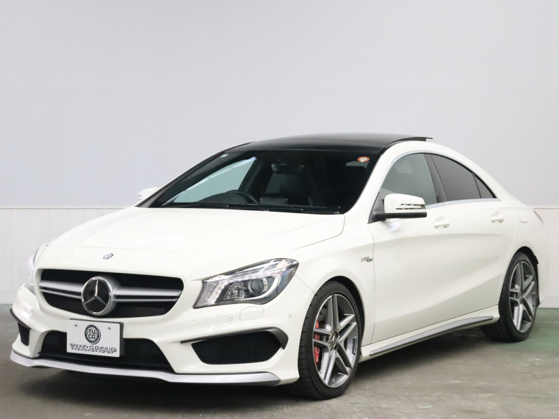 AMG CLAクラス CLA45 4MATIC ﾚｰﾀﾞｰSP　黒革 ｼｰﾄﾋｰﾀｰ 純正HDDﾅﾋﾞTV Bluetooth Bｶﾒﾗ LEDﾗｲﾄ AMGｻｽﾍﾟﾝｼｮﾝ AMG強化ﾌﾞﾚｰｷ AMGﾊﾟﾌｫｰﾏﾝｽｴｸﾞｿﾞｰｽﾄ AMGｴｱﾛ&AMG18ｲﾝﾁAW　2年保証付