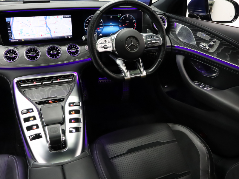 AMG GT 4ドアクーペ GT43 4ﾄﾞｱｸｰﾍﾟ 4MATIC ISG搭載ﾓﾃﾞﾙ AMGﾗｲﾄﾞｺﾝﾄﾛｰﾙ+&ｴｸｽｸﾙｰｼﾌﾞPKG ﾚｰﾀﾞｰSP　黒革 ﾄﾞﾗｲﾋﾞﾝｸﾞﾀﾞｲﾅﾐｯｸｼｰﾄ ﾍﾞﾝﾁﾚｰﾀｰ SR ﾅﾋﾞTV ﾌﾞﾙﾒｽﾀｰS 360ｶﾒﾗ Carplay AMGｴｸﾞｿﾞｰｽﾄｼｽﾃﾑ AMGｲｴﾛｰｷｬﾘﾊﾟｰ AMGｴｱﾛ&20ｲﾝﾁAW　2年保証