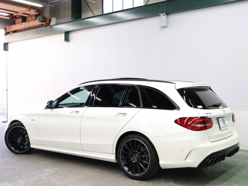 AMG Cクラス C43 ｽﾃｰｼｮﾝﾜｺﾞﾝ 4MATIC ｴｸｽｸﾙｰｼﾌﾞ&ﾚｰﾀﾞｰSP　黒革 純正ﾅﾋﾞTV ﾌﾞﾙﾒｽﾀｰS ﾍｯﾄﾞｱｯﾌﾟD Bｶﾒﾗ 自動Rｹﾞｰﾄ&ﾌｯﾄﾄﾗﾝｸｵｰﾌﾟﾅｰ LEDﾍｯﾄﾞﾗｲﾄ AMGｻｽﾍﾟﾝｼｮﾝ AMGｴｸﾞｿﾞｰｽﾄ AMGｷｬﾘﾊﾟｰ AMGｴｱﾛ&19ｲﾝﾁAW　2年保証付