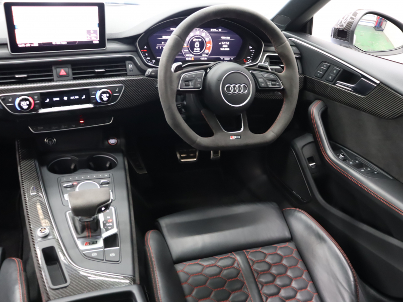 アウディ RS5 ｽﾎﾟｰﾂﾊﾞｯｸ ﾍﾞｰｽｸﾞﾚｰﾄﾞ ｶｰﾎﾞﾝｽﾀｲﾘﾝｸﾞ&RSﾃﾞｻﾞｲﾝﾊﾟｯｹｰｼﾞﾚｯﾄﾞPKG　1ｵｰﾅｰ 黒革 ﾋｰﾀｰ ﾊﾟﾉﾗﾏSR MMIﾅﾋﾞ TV Bang&Olufsen 360ｶﾒﾗ ｶｰﾎﾞﾝｲﾝﾃﾘｱ RSｽﾎﾟｰﾂEX ﾚｯﾄﾞｷｬﾘﾊﾟｰ RAYS21ｲﾝﾁAW　2年保証付