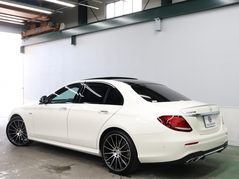 AMG Eクラス E43 4MATIC ｴｸｽｸﾙｰｼﾌﾞ&ﾚｰﾀﾞｰSP　ﾍﾞｰｼﾞｭ革 ﾍﾞﾝﾁﾚｰﾀｰ ﾋｰﾀｰ ﾘﾗｸｾﾞｰｼｮﾝ機能 ﾀﾞｲﾅﾐｯｸｼｰﾄ ﾊﾟﾉﾗﾏSR 純正ﾅﾋﾞTV ﾌﾞﾙﾒｽﾀｰS 360ｶﾒﾗ HUD Carplay AMGｽﾎﾟｰﾂｻｽﾍﾟﾝｼｮﾝ AMGｴｸﾞｿﾞｰｽﾄ AMGｴｱﾛ&20ｲﾝﾁAW 2年保証付