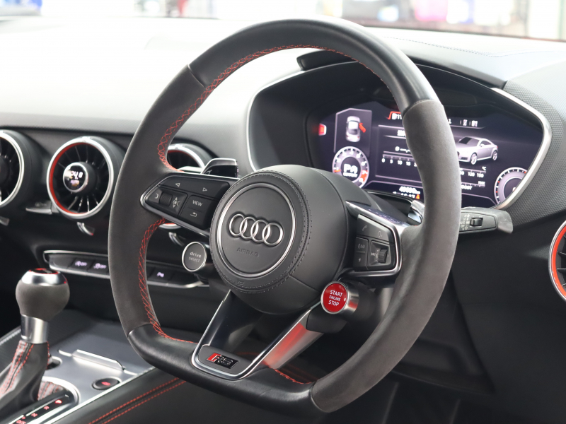 アウディ TT RS クーペ ｱｼｽﾀﾝｽPKGｱﾄﾞﾊﾞﾝｽﾄﾞ　黒革(Sｽﾎﾟｰﾂ) MMIﾅﾋﾞ Bｶﾒﾗ Bluetooth ｸﾙｰｽﾞｺﾝﾄﾛｰﾙ ﾏﾄﾘｸｽOLEDﾘｱﾗｲﾄ ﾏｸﾞﾈﾃｨｯｸﾗｲﾄﾞｻｽﾍﾟﾝｼｮﾝ 可変ﾊﾞﾙﾌﾞ ﾚｯﾄﾞｷｬﾘﾊﾟｰ 純正20ｲﾝﾁAW(ﾏｯﾄﾁﾀﾆｳﾑ)　2年保証付