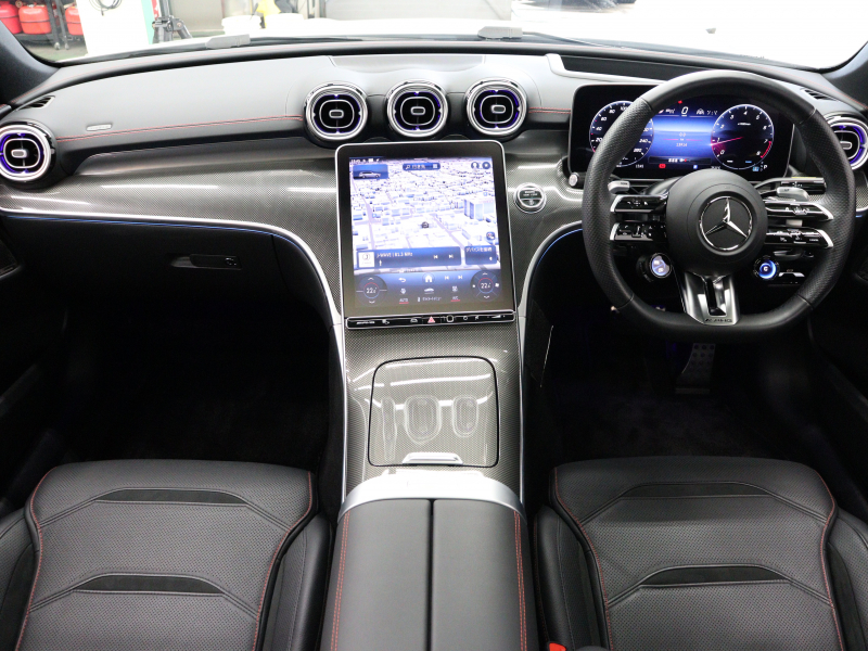 AMG Cクラス C43 4MATIC ｽﾃｰｼｮﾝﾜｺﾞﾝ ﾚｰﾀﾞｰ&ﾅｲﾄPKG　 BSG搭載 現行ﾓﾃﾞﾙ 黒革 ﾍﾞﾝﾁﾚｰﾀｰ ﾊﾟﾉﾗﾏSR 純正ﾅﾋﾞ ﾌﾞﾙﾒｽﾀｰS HUD Carplay 360ｶﾒﾗ AMG強化ﾌﾞﾚｰｷ AMGﾘｱﾙﾊﾟﾌｫｰﾏﾝｽｻｳﾝﾄﾞ AMGｴｱﾛ&19ｲﾝﾁAW　2年保証付
