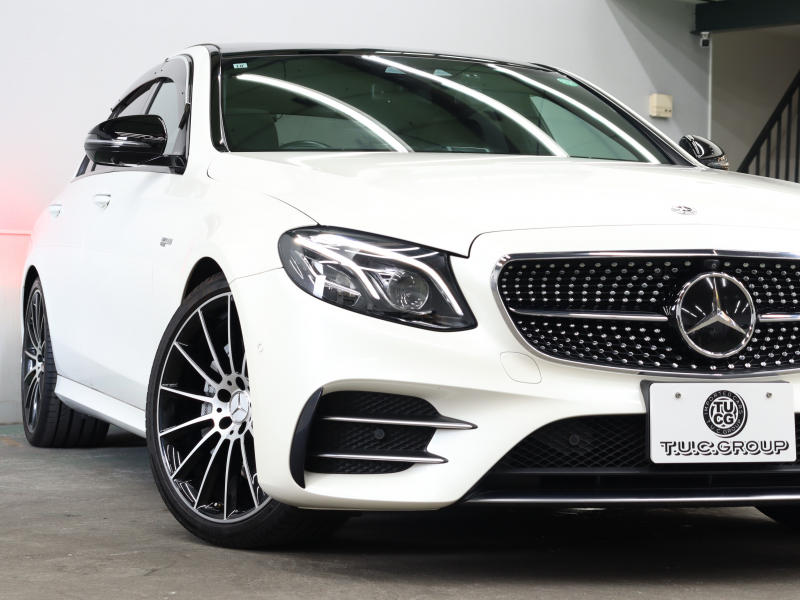 AMG Eクラス E43 4MATIC ｴｸｽｸﾙｰｼﾌﾞ&ﾚｰﾀﾞｰSP　ﾍﾞｰｼﾞｭ革 ﾍﾞﾝﾁﾚｰﾀｰ ﾋｰﾀｰ ﾘﾗｸｾﾞｰｼｮﾝ機能 ﾀﾞｲﾅﾐｯｸｼｰﾄ ﾊﾟﾉﾗﾏSR 純正ﾅﾋﾞTV ﾌﾞﾙﾒｽﾀｰS 360ｶﾒﾗ HUD Carplay AMGｽﾎﾟｰﾂｻｽﾍﾟﾝｼｮﾝ AMGｴｸﾞｿﾞｰｽﾄ AMGｴｱﾛ&20ｲﾝﾁAW 2年保証付