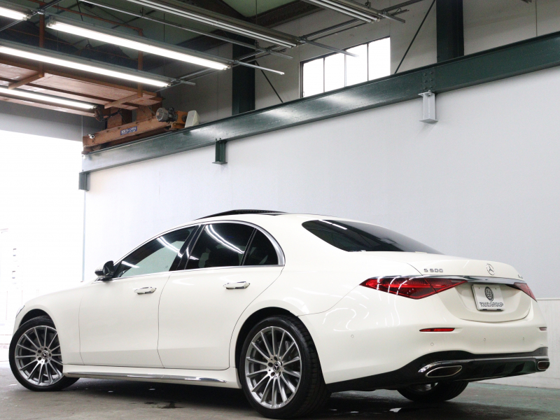 メルセデスベンツ Sクラス S500 4MATIC AMGﾗｲﾝ ﾚｻﾞｰEXC&ﾚｰﾀﾞｰP　ACC ｴｱﾏﾁｯｸｻｽ 茶革 ﾏｯｻｰｼﾞ&ﾀﾞｲﾅﾐｯｸｼｰﾄ ﾊﾟﾉﾗﾏR HDDﾅﾋﾞ ﾌﾙｾｸﾞ Carplay Burmester AMGｴｱﾛ&20ｲﾝﾁAW LED　2年保証付