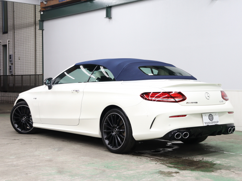 AMG Cクラス C43 4MATIC ｶﾌﾞﾘｵﾚ AMGｱﾄﾞﾊﾞﾝｽﾄﾞ&ﾚｰﾀﾞｰSP　白革 ｴｱｽｶｰﾌ 青幌 純正ﾅﾋﾞTV ﾌﾞﾙﾒｽﾀｰS ﾍｯﾄﾞｱｯﾌﾟD ACC Bluetoothｵｰﾃﾞｨｵ AMGｽﾃｱﾘﾝｸﾞ AMGｴｸﾞｿﾞｰｽﾄｼｽﾃﾑ AMGｴｱﾛ&19ｲﾝﾁAW　2年保証