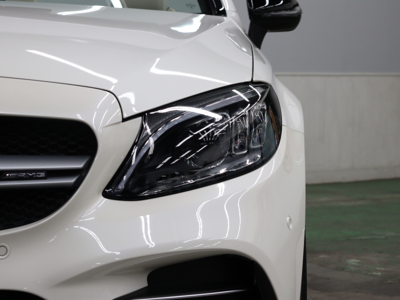 AMG Cクラス C43 4MATIC ｶﾌﾞﾘｵﾚ AMGｱﾄﾞﾊﾞﾝｽﾄﾞ&ﾚｰﾀﾞｰSP　白革 ｴｱｽｶｰﾌ 青幌 純正ﾅﾋﾞTV ﾌﾞﾙﾒｽﾀｰS ﾍｯﾄﾞｱｯﾌﾟD ACC Bluetoothｵｰﾃﾞｨｵ AMGｽﾃｱﾘﾝｸﾞ AMGｴｸﾞｿﾞｰｽﾄｼｽﾃﾑ AMGｴｱﾛ&19ｲﾝﾁAW　2年保証
