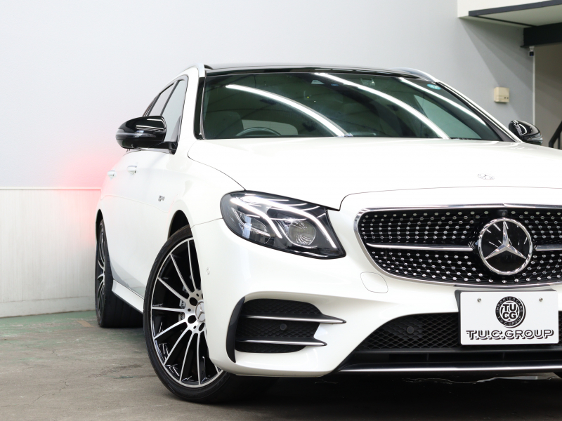AMG Eクラス E43 4MATIC ﾜｺﾞﾝ ﾚｰﾀﾞｰSP　黒革 ﾋｰﾀｰ ﾊﾟﾉﾗﾏSR 純正ﾅﾋﾞTV ﾌﾞﾙﾒｽﾀｰS 360ｶﾒﾗ HUD Carplay AMGｽﾎﾟｰﾂｻｽﾍﾟﾝｼｮﾝ AMGｴｸﾞｿﾞｰｽﾄ AMGｴｱﾛ&20ｲﾝﾁAW 2年保証付