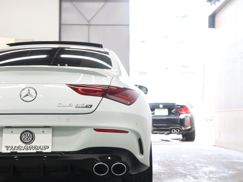 AMG CLAクラス CLA45S 4MATIC+ AMGｱﾄﾞﾊﾞﾝｽﾄﾞ&ﾊﾟﾌｫｰﾏﾝｽPKG　1ｵﾅ ﾌﾞﾗｯｸ/ｸﾞﾚｰ革 ﾊﾟﾌｫｰﾏﾝｽｼｰﾄ ﾋｰﾀｰ＆ｸｰﾗｰ ﾊﾟﾉﾗﾏSR HDDﾅﾋﾞTV BTｵｰﾃﾞｨｵ 360ｶﾒﾗ HUD 自動Rｹﾞｰﾄ&ﾊﾝｽﾞﾌﾘｰA ｱﾄﾞﾊﾞﾝｽﾄﾞｽﾋﾟｰｶｰ 19AW ﾊﾟﾌｫｰﾏﾝｽEX　2年保証付