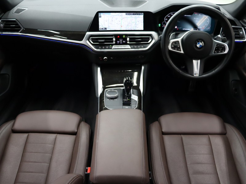 BMW 4シリーズ M440i xDrive ｸﾞﾗﾝｸｰﾍﾟ　ACC ｲﾝﾃﾘS ｺﾝﾌｫA ECO 茶革 ｻﾝﾙｰﾌ 純正HDDﾅﾋﾞ ﾌﾙｾｸﾞ CarPlay 360ｶﾒﾗ harman/kardon Mｴｱﾛ&19ｲﾝﾁAW LEDﾚｰｻﾞｰﾗｲﾄ　2年保証付