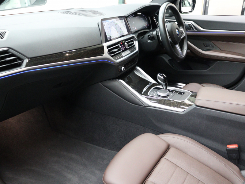 BMW 4シリーズ M440i xDrive ｸﾞﾗﾝｸｰﾍﾟ　ACC ｲﾝﾃﾘS ｺﾝﾌｫA ECO 茶革 ｻﾝﾙｰﾌ 純正HDDﾅﾋﾞ ﾌﾙｾｸﾞ CarPlay 360ｶﾒﾗ harman/kardon Mｴｱﾛ&19ｲﾝﾁAW LEDﾚｰｻﾞｰﾗｲﾄ　2年保証付