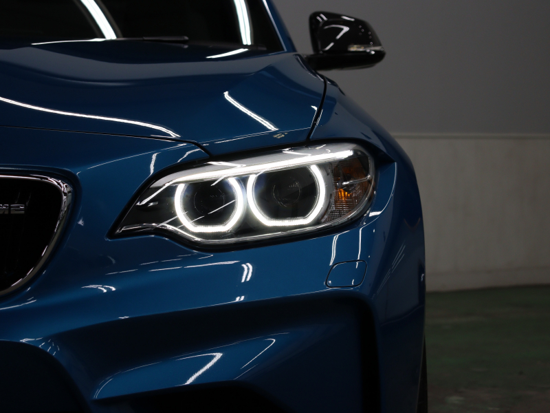 BMW Mシリーズ M2 3.0 6速MT　ｲﾝﾃﾘｼﾞｪﾝﾄｾｰﾌﾃｨ 車線逸脱防止 衝突警告/歩行者警告 黒革 純正HDDﾅﾋﾞ BTｵｰﾃﾞｨｵ&TEL Bｶﾒﾗ Mｴｱﾛ&19ｲﾝﾁAW ｶｰﾎﾞﾝｲﾝﾃﾘｱ　2年保証付