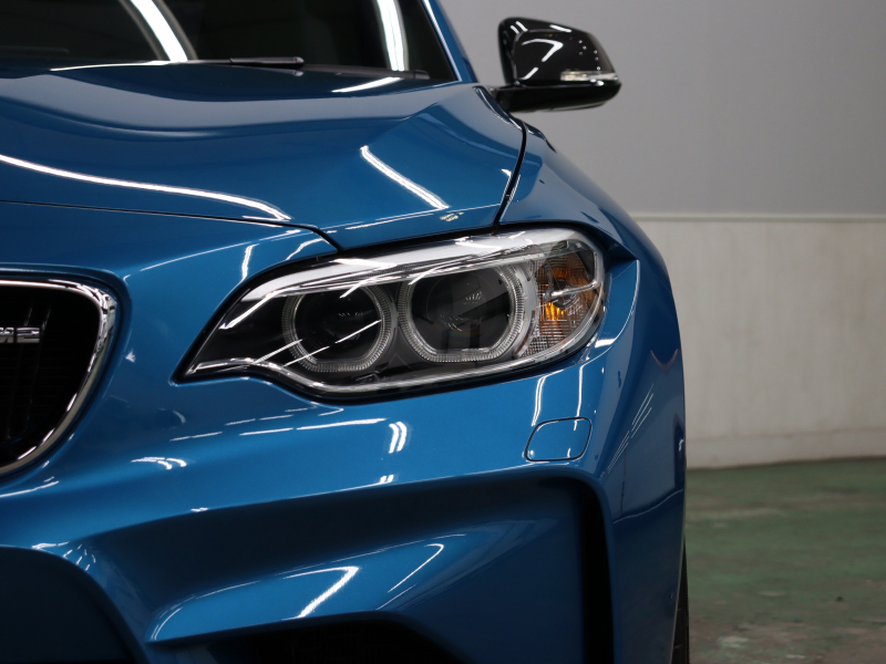 BMW Mシリーズ M2 3.0 6速MT　ｲﾝﾃﾘｼﾞｪﾝﾄｾｰﾌﾃｨ 車線逸脱防止 衝突警告/歩行者警告 黒革 純正HDDﾅﾋﾞ BTｵｰﾃﾞｨｵ&TEL Bｶﾒﾗ Mｴｱﾛ&19ｲﾝﾁAW ｶｰﾎﾞﾝｲﾝﾃﾘｱ　2年保証付