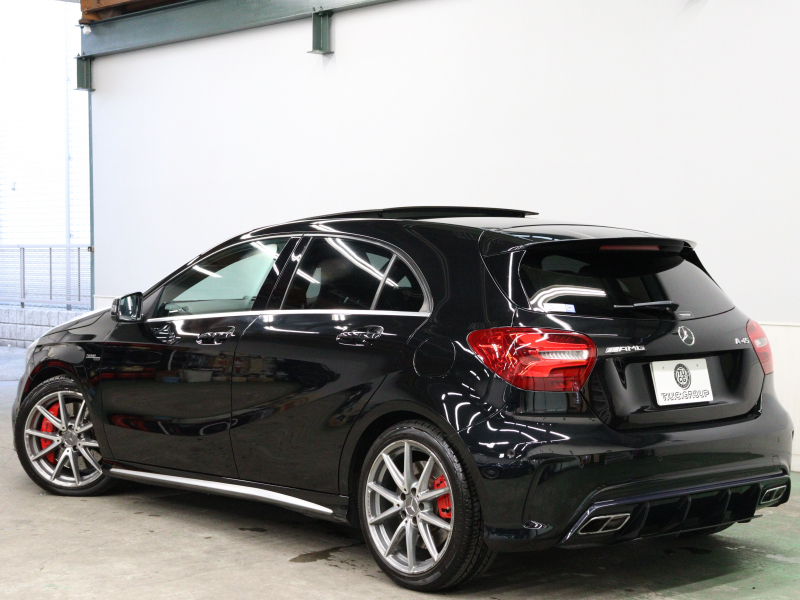 メルセデスベンツ Aクラス A45 4MATIC ﾚｰﾀﾞｰSP　後期 黒革 ﾊﾟﾉﾗﾏSR 純正ﾅﾋﾞ TV Bｶﾒﾗ Carplay LEDﾊﾟﾌｫｰﾏﾝｽﾍｯﾄﾞﾗｲﾄ AMGｻｽﾍﾟﾝｼｮﾝ AMGﾊﾟﾌｫｰﾏﾝｽｴｸﾞｿﾞｰｽﾄ AMG強化ﾌﾞﾚｰｷ AMGｴｱﾛ&18ｲﾝﾁAW　2年保証付
