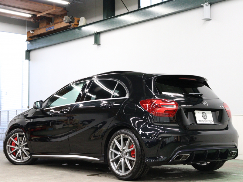メルセデスベンツ Aクラス A45 4MATIC ﾚｰﾀﾞｰSP　後期 黒革 ﾊﾟﾉﾗﾏSR 純正ﾅﾋﾞ TV Bｶﾒﾗ Carplay LEDﾊﾟﾌｫｰﾏﾝｽﾍｯﾄﾞﾗｲﾄ AMGｻｽﾍﾟﾝｼｮﾝ AMGﾊﾟﾌｫｰﾏﾝｽｴｸﾞｿﾞｰｽﾄ AMG強化ﾌﾞﾚｰｷ AMGｴｱﾛ&18ｲﾝﾁAW　2年保証付