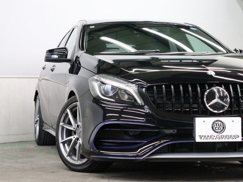 メルセデスベンツ Aクラス A45 4MATIC ﾚｰﾀﾞｰSP　後期 黒革 ﾊﾟﾉﾗﾏSR 純正ﾅﾋﾞ TV Bｶﾒﾗ Carplay LEDﾊﾟﾌｫｰﾏﾝｽﾍｯﾄﾞﾗｲﾄ AMGｻｽﾍﾟﾝｼｮﾝ AMGﾊﾟﾌｫｰﾏﾝｽｴｸﾞｿﾞｰｽﾄ AMG強化ﾌﾞﾚｰｷ AMGｴｱﾛ&18ｲﾝﾁAW　2年保証付
