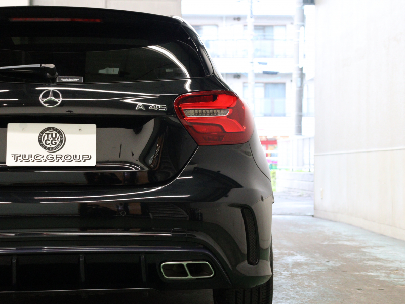 メルセデスベンツ Aクラス A45 4MATIC ﾚｰﾀﾞｰSP　後期 黒革 ﾊﾟﾉﾗﾏSR 純正ﾅﾋﾞ TV Bｶﾒﾗ Carplay LEDﾊﾟﾌｫｰﾏﾝｽﾍｯﾄﾞﾗｲﾄ AMGｻｽﾍﾟﾝｼｮﾝ AMGﾊﾟﾌｫｰﾏﾝｽｴｸﾞｿﾞｰｽﾄ AMG強化ﾌﾞﾚｰｷ AMGｴｱﾛ&18ｲﾝﾁAW　2年保証付