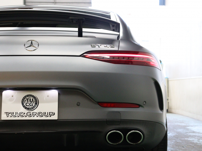 AMG GT 4ドアクーペ GT43 4ﾄﾞｱｸｰﾍﾟ 4MATIC ISG搭載ﾓﾃﾞﾙ AMGﾗｲﾄﾞｺﾝﾄﾛｰﾙ+&ｴｸｽｸﾙｰｼﾌﾞPKG ﾚｰﾀﾞｰSP　黒革 ﾄﾞﾗｲﾋﾞﾝｸﾞﾀﾞｲﾅﾐｯｸｼｰﾄ ﾍﾞﾝﾁﾚｰﾀｰ SR ﾅﾋﾞTV ﾌﾞﾙﾒｽﾀｰS 360ｶﾒﾗ Carplay AMGｴｸﾞｿﾞｰｽﾄｼｽﾃﾑ AMGｷｬﾘﾊﾟｰ AMGｴｱﾛ&20ｲﾝﾁAW　2年保証
