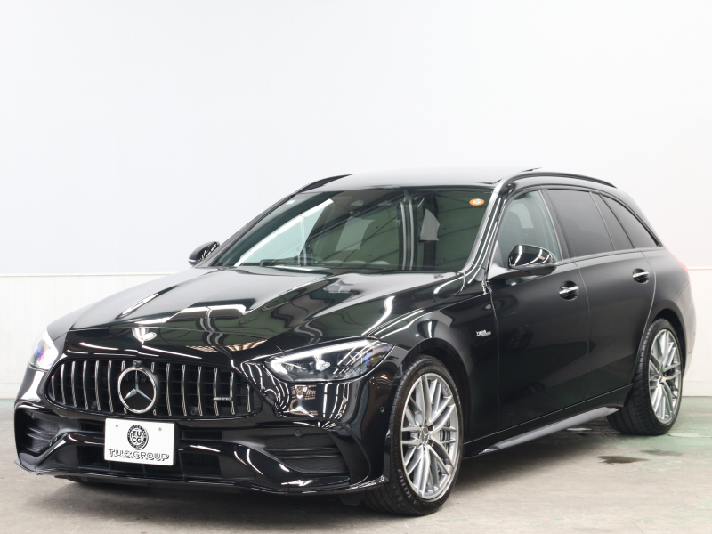 AMG Cクラス C43 4MATIC ｽﾃｰｼｮﾝﾜｺﾞﾝ ﾚｰﾀﾞｰ&ﾅｲﾄPKG　 BSG搭載 現行ﾓﾃﾞﾙ 黒革 ﾍﾞﾝﾁﾚｰﾀｰ ﾊﾟﾉﾗﾏSR 純正ﾅﾋﾞ ﾌﾞﾙﾒｽﾀｰS HUD 360ｶﾒﾗ Carplay AMG強化ﾌﾞﾚｰｷ AMGﾘｱﾙﾊﾟﾌｫｰﾏﾝｽｻｳﾝﾄﾞ AMGｴｱﾛ&19ｲﾝﾁAW　2年保証付