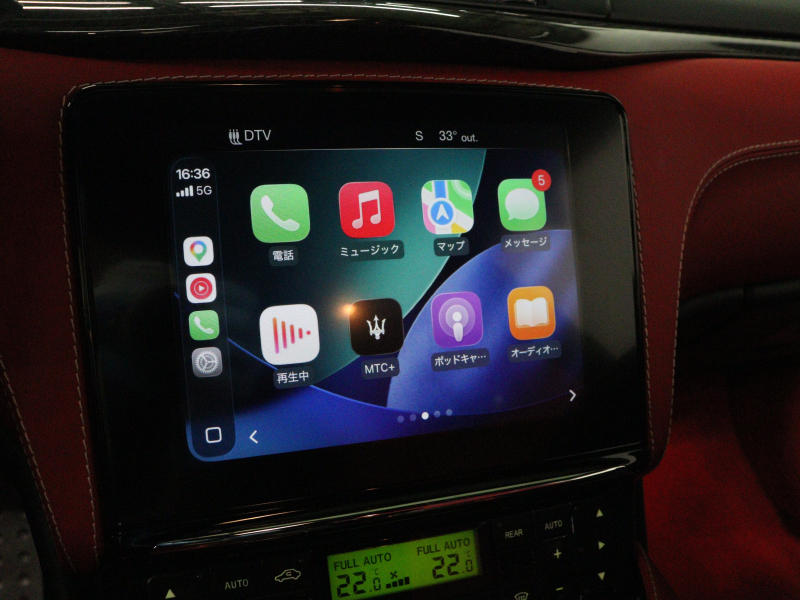 マセラティ グランツーリズモ ｽﾎﾟｰﾂ MCｲﾝﾃﾘｱｶｰﾎﾞﾝPKG　左H 後期 赤革 ｼｰﾄﾋｰﾀｰ 純正SDﾅﾋﾞ harman/kardon Bluetooth Carplay Bｶﾒﾗ PTS ﾚｯﾄﾞｷｬﾘﾊﾟｰ ﾄﾗｲﾃﾞﾝﾄｽﾃｯﾁ ｶｰﾎﾞﾝｲﾝﾃﾘｱﾄﾘﾑ TPMS ETC 純正OP20ｲﾝﾁAW　2年保証付