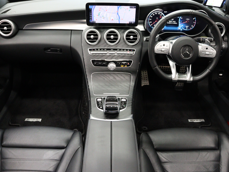 AMG Cクラス C43 4MATIC ｴｸｽｸﾙｰｼﾌﾞ&ﾚｰﾀﾞｰSP　黒革 ﾊﾟﾉﾗﾏSR MBUXﾅﾋﾞTV ﾌﾞﾙﾒｽﾀｰS Bｶﾒﾗ ﾍｯﾄﾞｱｯﾌﾟD ACC 自動Rｹﾞｰﾄ AMGｴｸﾞｿﾞｰｽﾄｼｽﾃﾑ AMGｷｬﾘﾊﾟｰ AMGｴｱﾛ&19ｲﾝﾁAW　2年保証