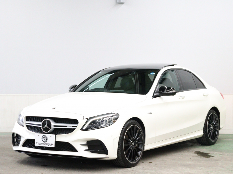 AMG Cクラス C43 4MATIC ｴｸｽｸﾙｰｼﾌﾞ&ﾚｰﾀﾞｰSP　黒革 ﾊﾟﾉﾗﾏSR MBUXﾅﾋﾞTV ﾌﾞﾙﾒｽﾀｰS Bｶﾒﾗ ﾍｯﾄﾞｱｯﾌﾟD ACC 自動Rｹﾞｰﾄ AMGｴｸﾞｿﾞｰｽﾄｼｽﾃﾑ AMGｷｬﾘﾊﾟｰ AMGｴｱﾛ&19ｲﾝﾁAW　2年保証