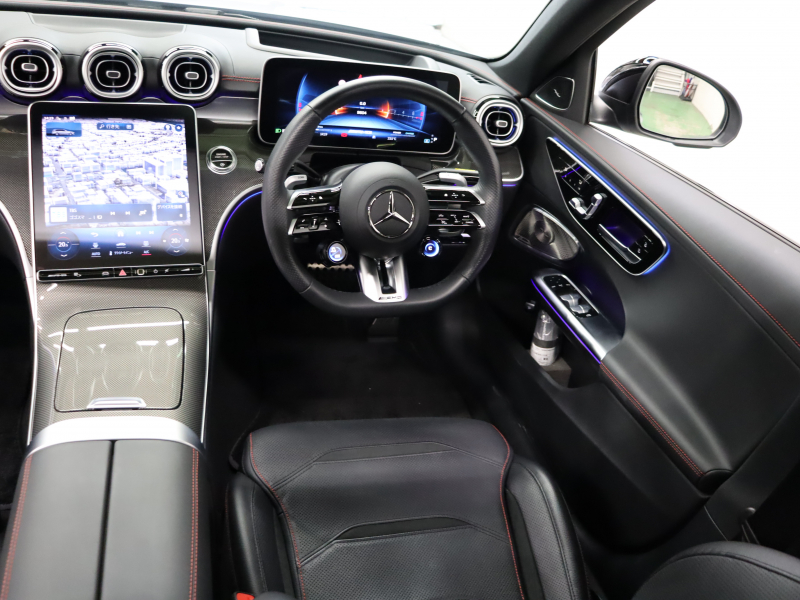 AMG Cクラス C43 ｽﾃｰｼｮﾝﾜｺﾞﾝ 4MATIC ｽﾃｰｼｮﾝﾜｺﾞﾝ AMGﾅｲﾄ&RSP　 BSG搭載 現行ﾓﾃﾞﾙ 黒革 ﾍﾞﾝﾁﾚｰﾀｰ ﾊﾟﾉﾗﾏSR MBUXﾅﾋﾞ ﾌﾞﾙﾒｽﾀｰS HUD 360ｶﾒﾗ Carplay AMGﾄﾞﾗｲﾌﾞｺﾝﾄﾛｰﾙｽｲｯﾁ AMGﾘｱﾙﾊﾟﾌｫｰﾏﾝｽｻｳﾝﾄﾞ AMGｴｱﾛ&19ｲﾝﾁAW　2年保証付