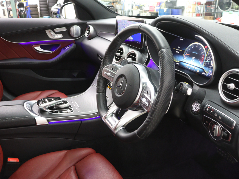 AMG Cクラス C43ｽﾃｰｼｮﾝﾜｺﾞﾝ　後期ﾓﾃﾞﾙ ｸﾗﾝﾍﾞﾘｰﾚｯﾄﾞﾚｻﾞｰ ﾊﾟﾉﾗﾏｻﾝﾙｰﾌ MBUXﾅﾋﾞTV ﾌﾞﾙﾒｽﾀｰｻｳﾝﾄﾞ ﾊﾞｯｸｶﾒﾗ ｱﾀﾞﾌﾟﾃｨﾌﾞｸﾙｰｽﾞｺﾝﾄﾛｰﾙ AMGｴｸﾞｿﾞｰｽﾄｼｽﾃﾑ AMGｴｱﾛ&19ｲﾝﾁAW　2年保証