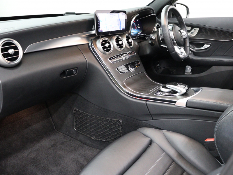 AMG Cクラス C43 4MATIC ｴｸｽｸﾙｰｼﾌﾞ&ﾚｰﾀﾞｰSP　後期 黒革 ﾊﾟﾉﾗﾏSR MBUXﾅﾋﾞTV ﾌﾞﾙﾒｽﾀｰS Bｶﾒﾗ ﾍｯﾄﾞｱｯﾌﾟD ACC 自動Rｹﾞｰﾄ AMGｴｸﾞｿﾞｰｽﾄｼｽﾃﾑ AMGｷｬﾘﾊﾟｰ AMGｴｱﾛ&19ｲﾝﾁAW　2年保証