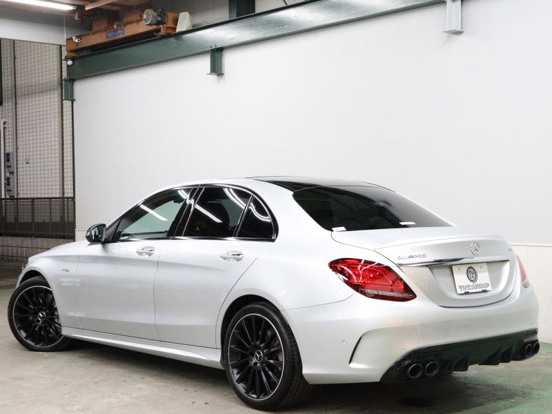 AMG Cクラス C43 4MATIC ｴｸｽｸﾙｰｼﾌﾞ&ﾚｰﾀﾞｰSP　後期 黒革 ﾊﾟﾉﾗﾏSR MBUXﾅﾋﾞTV ﾌﾞﾙﾒｽﾀｰS Bｶﾒﾗ ﾍｯﾄﾞｱｯﾌﾟD ACC 自動Rｹﾞｰﾄ AMGｴｸﾞｿﾞｰｽﾄｼｽﾃﾑ AMGｷｬﾘﾊﾟｰ AMGｴｱﾛ&19ｲﾝﾁAW　2年保証