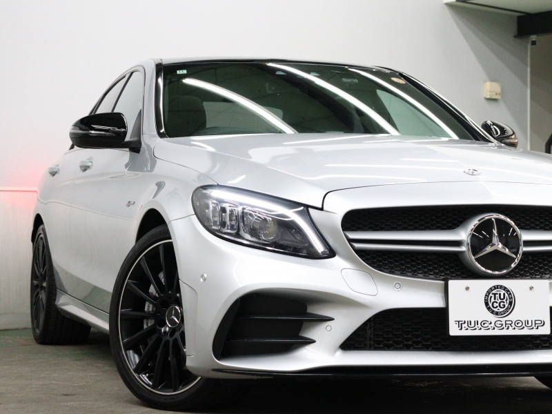 AMG Cクラス C43 4MATIC ｴｸｽｸﾙｰｼﾌﾞ&ﾚｰﾀﾞｰSP　後期 黒革 ﾊﾟﾉﾗﾏSR MBUXﾅﾋﾞTV ﾌﾞﾙﾒｽﾀｰS Bｶﾒﾗ ﾍｯﾄﾞｱｯﾌﾟD ACC 自動Rｹﾞｰﾄ AMGｴｸﾞｿﾞｰｽﾄｼｽﾃﾑ AMGｷｬﾘﾊﾟｰ AMGｴｱﾛ&19ｲﾝﾁAW　2年保証