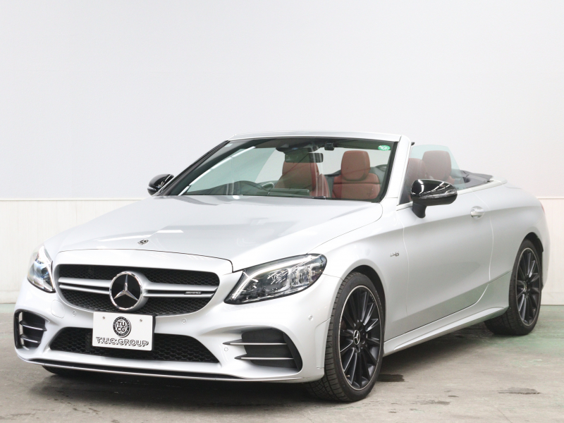 AMG Cクラス C43 4MATIC ｶﾌﾞﾘｵﾚ ﾚｰﾀﾞｰｾｰﾌﾃｲPKG　後期ﾓﾃﾞﾙ ｸﾗﾝﾍﾞﾘｰﾚｻﾞｰ ｴｱｽｶｰﾌ 紺幌 MBUXﾅﾋﾞTV ﾌﾞﾙﾒｽﾀｰｻｳﾝﾄﾞ ﾍｯﾄﾞｱｯﾌﾟﾃﾞｨｽﾌﾟﾚｲ ﾏﾙﾁﾋﾞｰﾑLED AMGｴｷｿﾞｰｽﾄｼｽﾃﾑ AMGｴｱﾛ&19ｲﾝﾁAW　2年保証