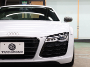 アウディ R8 4.2FSI ｸﾜﾄﾛ ｴｸｽｸﾙｰｼﾌﾞ&ﾚｻﾞｰPKG　後期ﾓﾃﾞﾙ 黒革 純正ﾅﾋﾞTV Bｶﾒﾗ Bluetooth ｶｰﾎﾞﾝﾃﾞｺﾗﾃｨﾌﾞﾊﾟﾈﾙ ｶｰﾎﾞﾝｼｸﾞﾏｻｲﾄﾞﾌﾞﾚｰｷ ｶｰﾎﾞﾝﾄﾞｱﾐﾗｰﾊｳｼﾞﾝｸﾞ LEDﾍｯﾄﾞﾗｲﾄ PTS ｸﾙｺﾝ 可変ﾊﾞﾙﾌﾞ 19ｲﾝﾁ5ｽﾎﾟｰｸAW(ﾁﾀﾝﾙｯｸ)