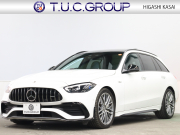 AMG Cクラス C43 4MATIC ｽﾃｰｼｮﾝﾜｺﾞﾝ ﾚｰﾀﾞｰ&ﾅｲﾄPKG　 BSG搭載 現行ﾓﾃﾞﾙ 1ｵｰﾅｰ 茶/黒革 ﾍﾞﾝﾁﾚｰﾀｰ ﾊﾟﾉﾗﾏSR 純正ﾅﾋﾞ ﾌﾞﾙﾒｽﾀｰS HUD Carplay 360ｶﾒﾗ AMGｻｽﾍﾟﾝｼｮﾝ AMGﾘｱﾙﾊﾟﾌｫｰﾏﾝｽｻｳﾝﾄﾞ AMGｴｱﾛ&19ｲﾝﾁAW　2年保証付