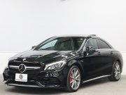 AMG CLAクラス CLA45 4MATIC ﾚｰﾀﾞｰSP　黒革 ｼｰﾄﾋｰﾀｰ 純正HDDﾅﾋﾞTV Bluetooth Carplay Bｶﾒﾗ LEDﾍｯﾄﾞﾗｲﾄ AMGｻｽﾍﾟﾝｼｮﾝ AMG強化ﾌﾞﾚｰｷ AMGｴｱﾛ&AMG18AW　2年保証