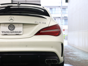 AMG CLAクラス CLA45 4MATIC ﾚｰﾀﾞｰSP　黒革 ｼｰﾄﾋｰﾀｰ 純正HDDﾅﾋﾞTV Bluetooth Carplay Bｶﾒﾗ LEDﾊｲﾊﾟﾌｫｰﾏﾝｽﾍｯﾄﾞﾗｲﾄ AMGｻｽﾍﾟﾝｼｮﾝ AMG強化ﾌﾞﾚｰｷ AMGｽﾎﾟｰﾂｽﾃｱﾘﾝｸﾞ  AMGｴｱﾛ&19ｲﾝﾁAW　2年保証付