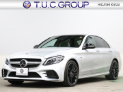 AMG Cクラス C43 4MATIC ｴｸｽｸﾙｰｼﾌﾞ&ﾚｰﾀﾞｰSP　後期 黒革 ﾊﾟﾉﾗﾏSR MBUXﾅﾋﾞTV ﾌﾞﾙﾒｽﾀｰS Bｶﾒﾗ ﾍｯﾄﾞｱｯﾌﾟD ACC 自動Rｹﾞｰﾄ AMGｴｸﾞｿﾞｰｽﾄｼｽﾃﾑ AMGｷｬﾘﾊﾟｰ AMGｴｱﾛ&19ｲﾝﾁAW　2年保証