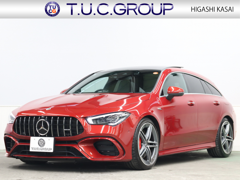 メルセデスAMG CLA45S 4MATIC+ 赤×黒レザー＆AMGアドバンスドPKG